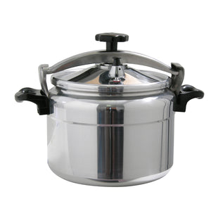 Royalford RF356PC15 Aluminium Alloy Pressure Cooker | 15L Heavy Duty Large Capacity Cooker | Multi Safety Device | Perfect for Home Bulk Cooking and Catering Use