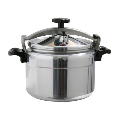 Royalford RF356PC15 Aluminium Alloy Pressure Cooker | 15L Heavy Duty Large Capacity Cooker | Multi Safety Device | Perfect for Home Bulk Cooking and Catering Use