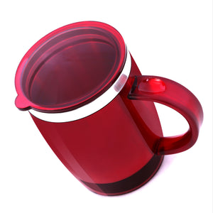 Royalford RF6154 Double Wall Travel Mug | 400ML Stainless Steel Coffee Mug with Lid| BPA Free Insulated Thermal Cup for Hot & Cold Drinks| Portable Office & Travel Mug