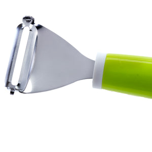 Royalford RF6302 triangle peeler| ergonomic grip, stainless steel blade & gripped handle for control| classic design, dishwasher safe, for fruits and vegetables|
