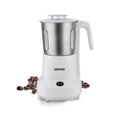 Geepas GCC6105 Food Processor | 450W |  Overheat Protection | Stainless Steel Bowl & Cutting Blade| Pulse Control | Grinder for Spices, Coffee Beans, Nuts & Dried Fruits