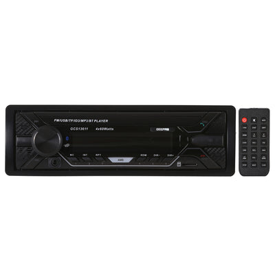 Geepas GCS13611 Car FM/USB/MP3/BT Player | Bluetooth, USB/TF Support, FM Radio with 18 Presets| LCD Display| 4×60W Output| Dynamic EQ| Remote Control| 2 Years Warranty