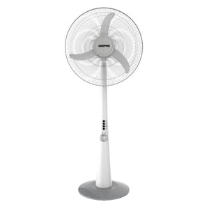 Geepas 18" Rechargeable Fan GF9385 | 2-Speed | LED Light | Oscillating