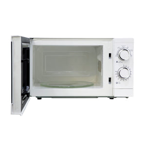 Geepas GMO1894 20L Solo Microwave Oven 1200W | 6 Power Levels | Fast Defrost & Timer |  Mechanical rotary controls | Durable painted steel cavity | Push-button door