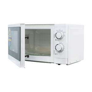 Geepas GMO1894 20L Solo Microwave Oven 1200W | 6 Power Levels | Fast Defrost & Timer |  Mechanical rotary controls | Durable painted steel cavity | Push-button door