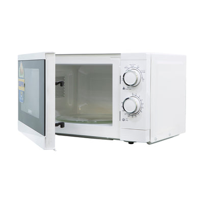 Geepas GMO1894 20L Solo Microwave Oven 1200W | 6 Power Levels | Fast Defrost & Timer |  Mechanical rotary controls | Durable painted steel cavity | Push-button door