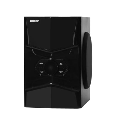 Geepas GMS8578 5.1 Channel Multimedia Speaker System | 50000W PMPO Bluetooth Home Theater |Supports USB / SD card / FM radio playback |LED display |Multiple input options