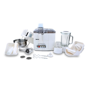 Geepas GSB1650 10-in-1 Food Processor & Juicer 400W - Multi-functional Smoothie Maker, Juicer, Compact Electric Blender, Chopper & Grinder | 1.5L Jar, 2-Speed Pulse Function for Ice Crusher