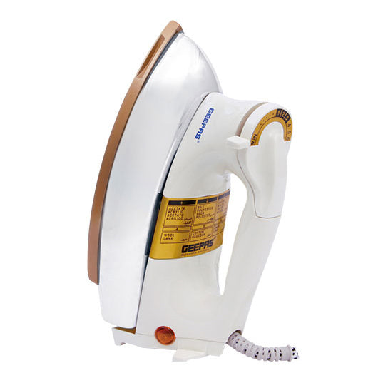 Geepas GDI2771 1200W Automatic Dry Iron -Durable Teflon Plated Sole Plate| Auto Shut Off, Temperature Setting Dial