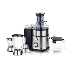 Geepas GSB5451 4-in-1 Juicer & Blender - Compact Electric Blender, Juicer, Chopper & Grinder | 2-Speed Pulse Function for Ice Crusher | 800W - 2 Years Warranty