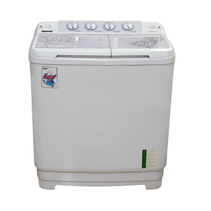 Geepas GSWM6467 Semi Automatic Washing Machine  | 9.2Kg Large Capacity | Tempered Glass Cover | Low Noise Motor | High Back Control Panel & 610W Power Efficiency