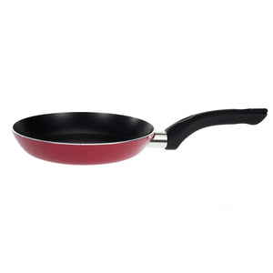 Royalford RF1259FP20 20cm Non-Stick Flat Fry Pan | Triple Layer Coating | 3mm Thick Aluminium Body | PFOA Free | Spin Bottom for Even Heat Distribution | Durable Design
