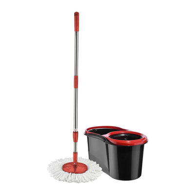 Royalford Elegant Spin Easy Mop | 360° Rotating Microfiber Mop Head| 16L Large Bucket Capacity| Hands-Free Wringing & Splash-Free Cleaning for Professional Home Use