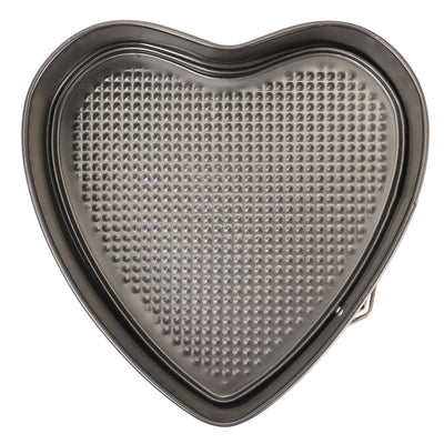 Royalford RF8783 Springform Baking Pan Set |  3PCS Premium Non-Stick Round Heart Square Cake Pans |  Easy Release Buckle|  Oven Safe |  Even Heat Distribution Design