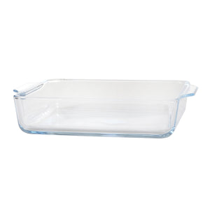 Royalford RF8807 1.5L Borosilicate Glass Baking Tray | Square Oven Safe Baking Dish for Casserole, Lasagna | Microwave, Freezer & Dishwasher Safe and Durable Design