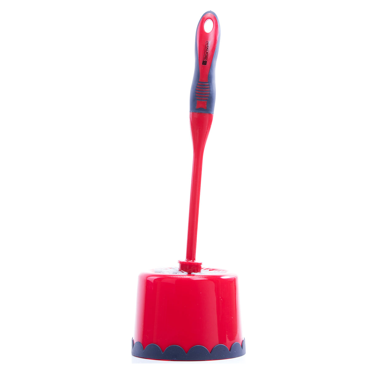Royalford RF8835 Toilet Brush | One Click Series Easy Clean Toilet Brush | Comfortable Handle for Clearing Clogged Toilets and Drains for Home and Office Bathroom Use