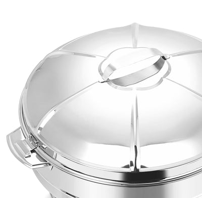 Royalford RF8410 32cm Taj Jumbo Hot Pot | Stainless Steel Double Wall Insulated Food Warmer with Locking Lid | Secure easy-lock lid | Strong and sturdy body | Food-safe