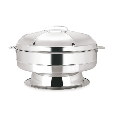 Royalford RF8411 Taj Jumbo Hot Pot 40cm Stainless Steel Double Wall Insulated Food Warmer with Locking Lid | Keeps food hot or cold | Secure easy-lock lid | Food-safe