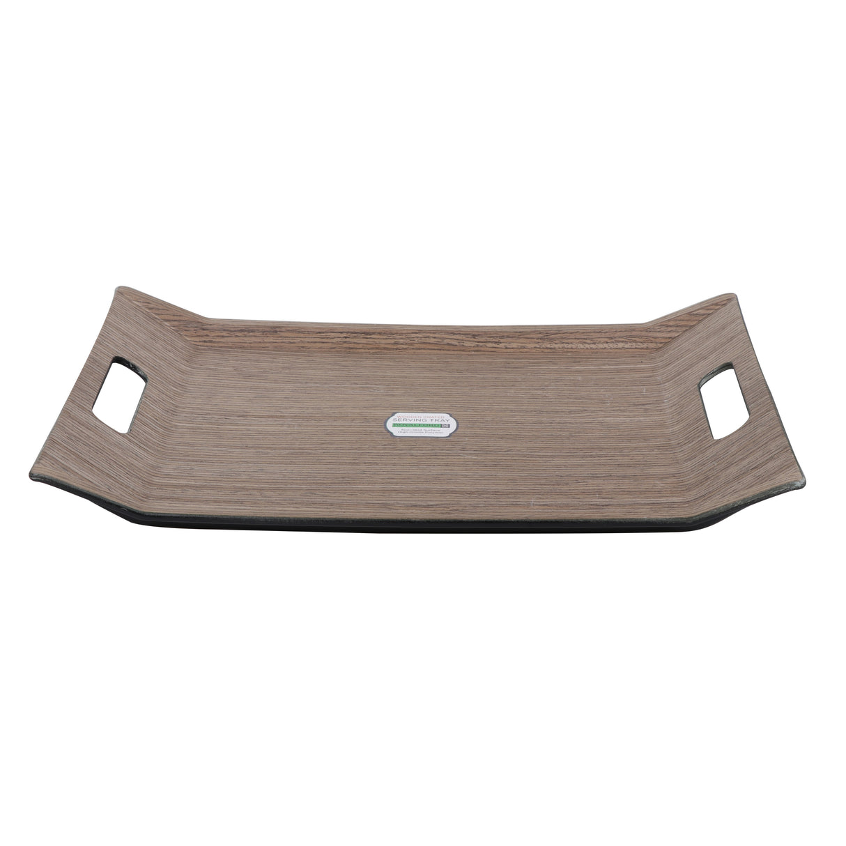 Royalford RF9222 Wooden Finish Serving Tray 46 × 31cm | Rectangular Serving & Display  |Tray with Handles | Elegant Wooden Finish |Integrated Carry Handles |Easy to Clean