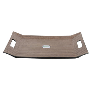 Royalford RF9222 Wooden Finish Serving Tray 46 × 31cm | Rectangular Serving & Display  |Tray with Handles | Elegant Wooden Finish |Integrated Carry Handles |Easy to Clean