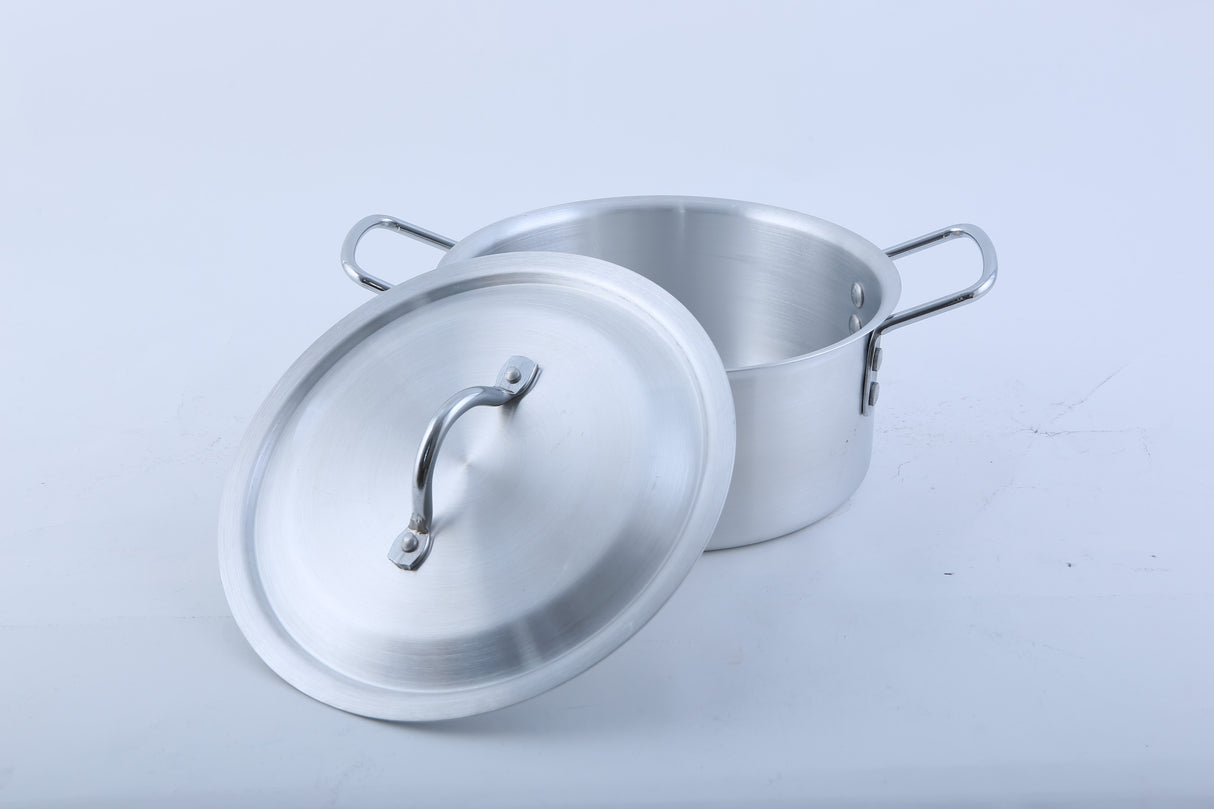 Royalford RF8990 5-Piece Aluminium Casserole Pot Set with Lids & Handles |  22cm, 24cm, 26cm, 28cm & 30cm | 100% food-grade virgin aluminium | Lightweight yet durable