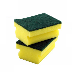 RoyalFord RF4853 SS Rosele Wilkin’s Sponge Scrubbers Nail Saver |2PCS Heavy Duty Kitchen Cleaning Sponges | Dual Layer |Non Scratch Dishwashing Scrub Pad | Long Lasting