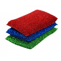 Royalford RF4858 MS Rosele Wilkin’s Kitchen Sponge Scrubbers 3 Pcs | Heavy Duty Cleaning Pads for Kitchen Use | Long Lasting Tough Scrub | Multipurpose Cleaning Set