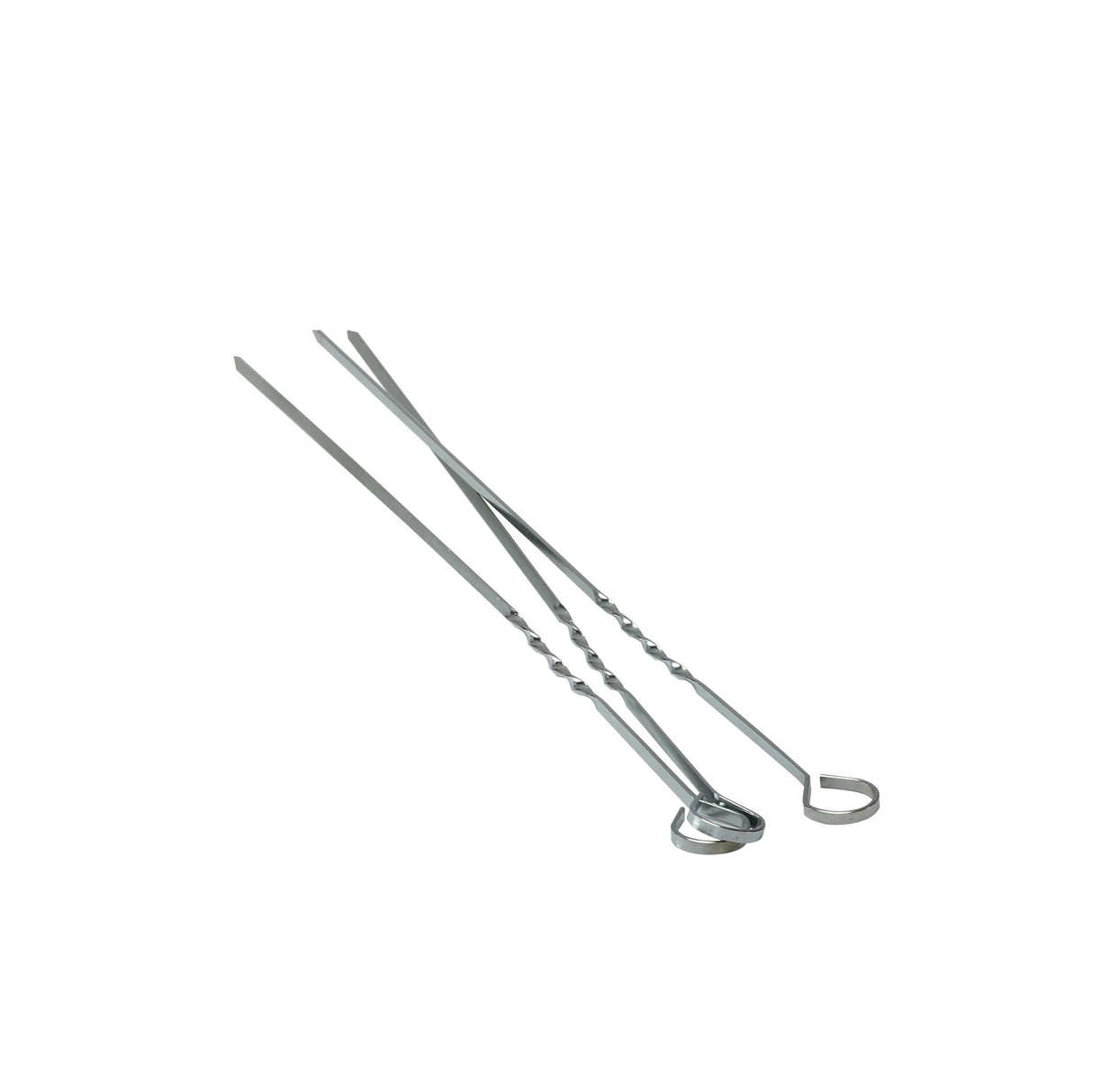 Royalford RF9403 BBQ Skewer Set |  8  Stainless Steel 40cm Reusable Barbecue Skewers |  Suitable for Grilling Kebabs, Meat, Vegetables &  Outdoor BBQ Camping Use