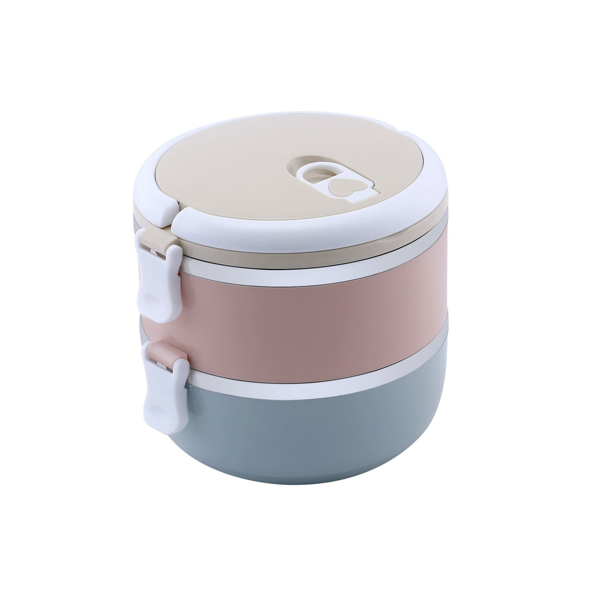 Royalford RF9294 Two-Layer Lunch Box 1400ml |Vacuum Insulated Stainless Steel Food Container | Leak Proof Easy Lock System| Portable Handle for Office, Travel & Daily Use