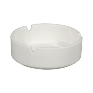 Royalford RF8771 Porcelain Ash Tray | 3.5 Inch Elegant White Ashtray for Home, Hotel, Café & Office Use | Premium Glazed Finish | Durable Heat Resistant Design