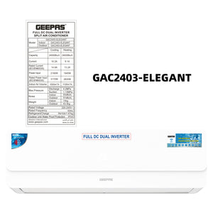 GEEPAS GAC2403 24000 BTU Full DC Dual Inverter AC | T3 Compressor | Hot & Cold Function | Wi-Fi Control | Low Noise Operation | R410A Refrigerant | Remote Control