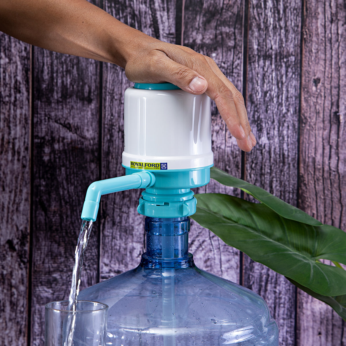 Royalford RF7785 Drinking Water Pump | Manual Vacuum Action Water Dispenser for Bottled Water| No Electricity Required | Ideal for Home, Office, Camping & Outdoor Use