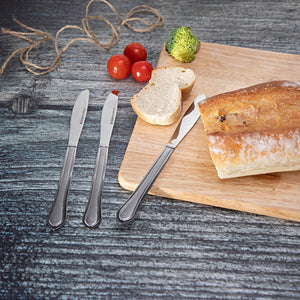 Royalford RF3000 Dinner Knife Stainless Steel| Durable Knife with ergonomic grip & rust-resistant finish| sharp edge for cutting, for daily dining & table settings|