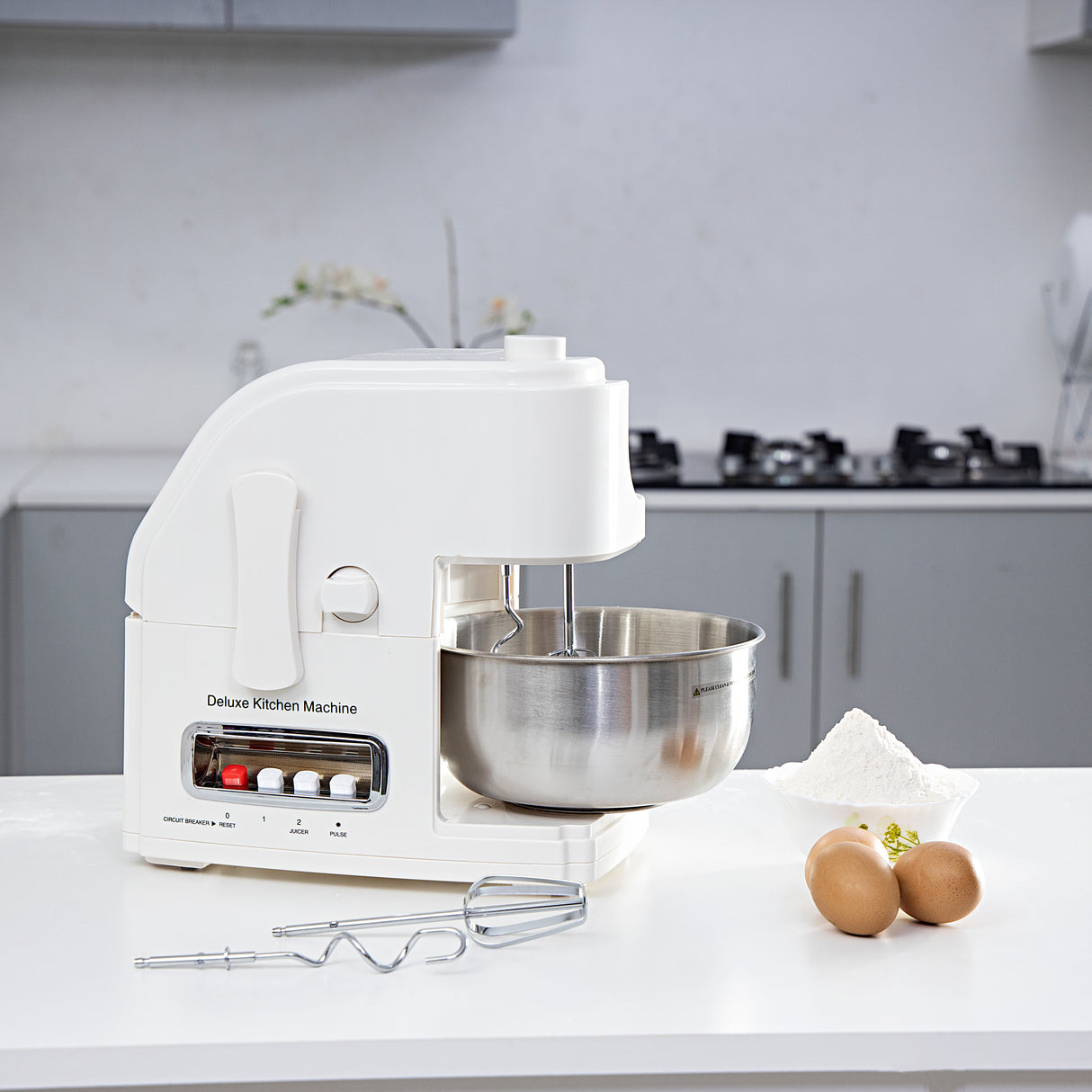 Geepas GSB1650 10-in-1 Food Processor & Juicer 400W - Multi-functional Smoothie Maker, Juicer, Compact Electric Blender, Chopper & Grinder | 1.5L Jar, 2-Speed Pulse Function for Ice Crusher