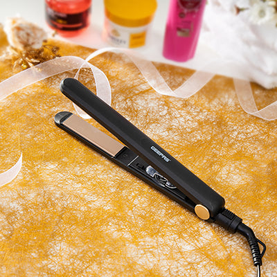 Geepas GHS86015 Easy-Style Hair Straightener with Ceramic Coated Plates, Adjustable Temperature 230°C, Lockable Handle & 360° Swivel Cord – 2 Year Warranty