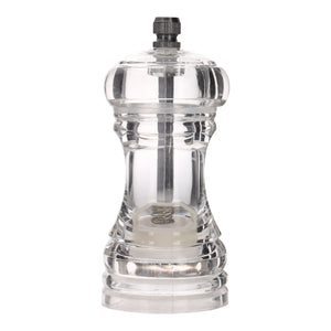 Royalford RF9961 Acrylic Pepper Mill | Premium Clear Pepper Grinder | Durable Ceramic Mechanism| Stylish Compact Kitchen Seasoning Tool for Smooth Grinding Performance