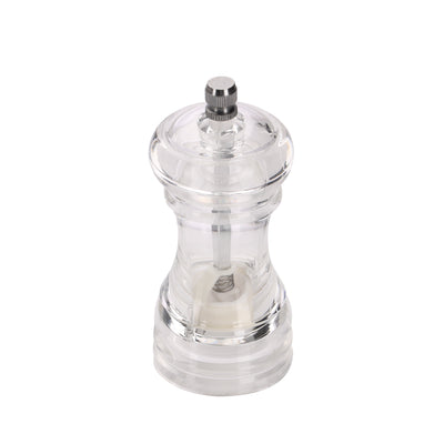 Royalford RF9961 Acrylic Pepper Mill | Premium Clear Pepper Grinder | Durable Ceramic Mechanism| Stylish Compact Kitchen Seasoning Tool for Smooth Grinding Performance