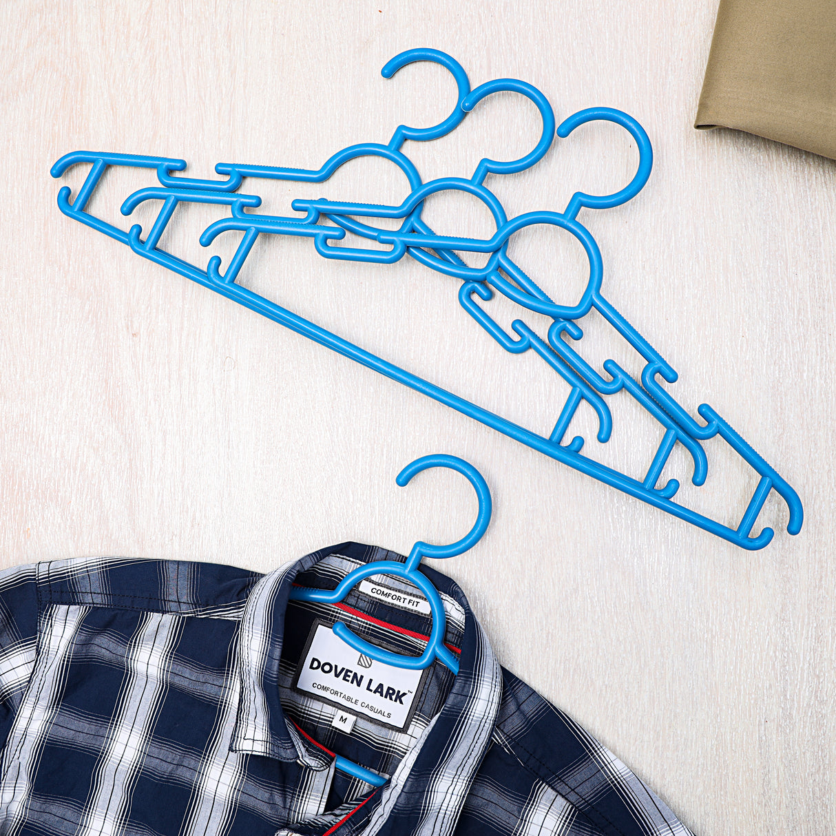 Royalford RF5428N plastic hanger set | durable hangers with anti-slip design| 360° swivel hook, and sturdy build, perfect for organizing clothes neatly at home|