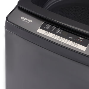 Geepas GFWM1109LCS Fully Automatic Top Load Washing Machine | 10kg Capacity| 550W | LED Display| Diamond Drum| Strong Pulsator| Premium Metal Body| 1-Year Warranty