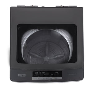 Geepas GFWM1109LCS Fully Automatic Top Load Washing Machine | 10kg Capacity| 550W | LED Display| Diamond Drum| Strong Pulsator| Premium Metal Body| 1-Year Warranty