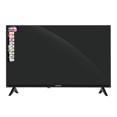 Geepas GLED3202SEHD 32-Inch Smart LED TV | HD Ready Android OS TV with HDMI & USB Connectivity | Full Color Optimizer | HQ Sound | Slim LED Design |  Energy Efficient