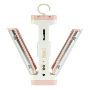 Geepas GSE5543 Rechargeable Solar LED Lantern | 72 LEDs| 4V 3000mAh Battery| Solar Panel| Foldable Design| Strong & Weak Light Modes| 8 Hours Runtime| 2 Years Warranty