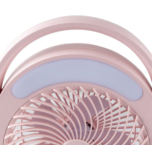 Geepas GF21158 Rechargeable 6 Inch Fan | 4500mAh Battery | 12H Working Time| 3-Speed Control| LED Night Light | Low Noise | Compact & Lightweight | 2 Years Warranty