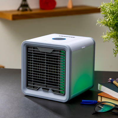 Geepas GAC16015 Mini Air Cooler | 750ML Personal Space Cooler | 3-Speed Control | LED Night Light | Quiet Operation| Energy Efficient Cooling | 2 Years Warranty