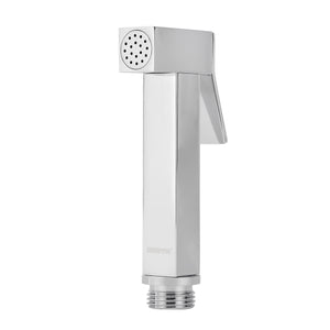 Geepas Tesa Shattaf Set GSW61131 | Soft Spray Non-Stop Water Jet | Durable Brass Material with Easy Switch On | Supports 60°C Water Temperature | G1/2" Thread | Silver