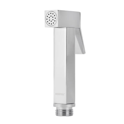 Geepas Tesa Shattaf Set GSW61131 | Soft Spray Non-Stop Water Jet | Durable Brass Material with Easy Switch On | Supports 60°C Water Temperature | G1/2" Thread | Silver