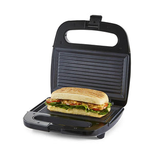 Geepas GGM6001 Stainless Steel Grill Maker | 2 Slice Capacity| 750W Power| Non-Stick Plates| Overheat Protection| Power Indicator| Easy to Clean|  2 Years Warranty