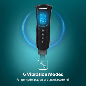 Geepas GM86095UK Foot and Calf Massager | 6 Selectable Modes with Heating & Vibration Function| 3 Adjustable Strength Levels| 2x2 Airbags| Leg Warmers| 2 years Warranty