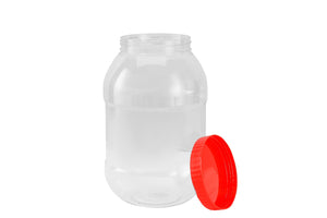 Royalford RF11101 5000ml Air-Tight PET Jar| Food Storage Container & BPA-Free Leak-Proof Airtight| Kitchen Storage Jar for Grains, Snacks, Flour, Durable & Transparent|