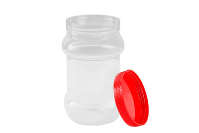 Royalford RF11098 1500ML Airtight PET Jar | BPA-Free Storage Container and durable clear jar with leakproof lid| odor-free design, kitchen storage for home use|